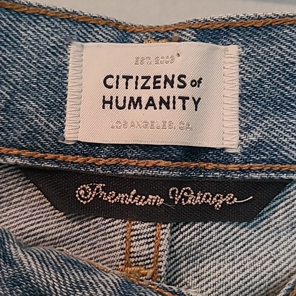 Citizens Of Humanity Premium Vintage Emery Crop Daydream Light Wash Jeans Sz 29 - Picture 2 of 16